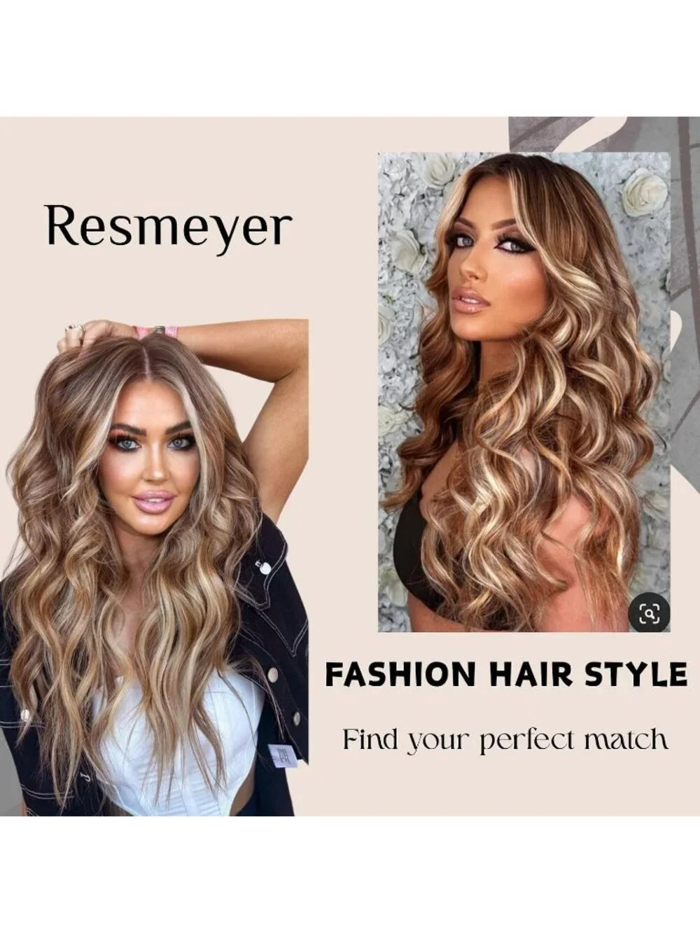 Women's Ginger Brown 26 Inch Charming Middle Part Heat Resistant Fiber Wigs